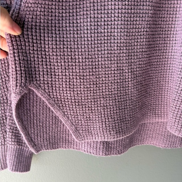 Kersh size M Women's Purple/Mauve wool blend Waffle Sweater, scoop neck - Picture 4 of 7